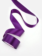 Лента атласная, 40 мм, 23±1 м, фиолетовая - Фото 3