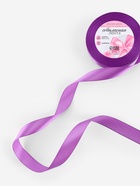 Лента атласная, 20 мм, 23±1 м, фиолетовая - Фото 1