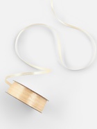 Лента атласная, 3 мм, 45±1 м, нежно-бежевая - Фото 2