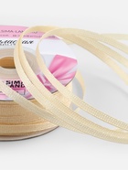 Лента атласная, 3 мм, 45±1 м, нежно-бежевая - Фото 3