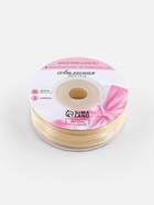 Лента атласная, 3 мм, 45±1 м, нежно-бежевая - Фото 4