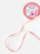 Лента атласная, 6 мм, 23±1 м, розовая - Фото 2