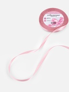 Лента атласная, 6 мм, 23±1 м, розовая - Фото 2