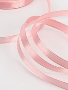 Лента атласная, 6 мм, 23±1 м, розовая - Фото 4