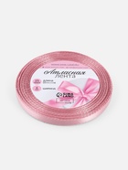 Лента атласная, 6 мм, 23±1 м, розовая - Фото 5