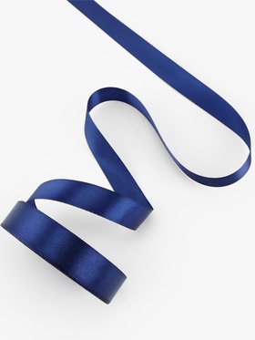 Лента атласная, 20 мм, 23±1 м, синяя №120 (комплект 5 шт)