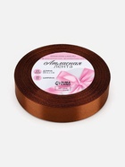 Лента атласная, 20 мм, 23±1 м, коричневая - Фото 6