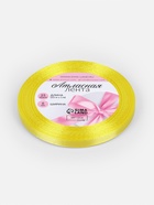 Лента атласная, 6 мм, 23±1 м, жёлтая №15 - Фото 5