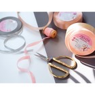 Лента атласная, 6 мм, 23±1 м, нежно-персиковая №07 - Фото 3