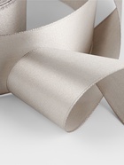 Лента атласная, 50 мм, 23±1 м, светло-серая - Фото 3