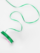 Лента атласная, 3 мм, 45±1 м, зелёная №19 - Фото 2