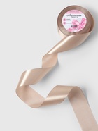 Лента атласная, 40 мм, 23±1 м, тёмно-кремовая №268 - Фото 2