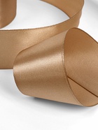 Лента атласная, 40 мм, 23±1 м, тёмно-кремовая №268 - Фото 3