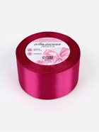 Лента атласная, 50 мм, 23±1 м, ярко-розовая №27 - Фото 5