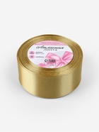 Лента атласная, 40 мм, 23±1 м, цвет золотой №204 - Фото 5