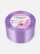 Лента атласная, 50 мм, 23±1 м, сиреневая №21 - Фото 5