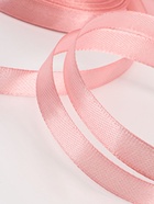 Лента атласная, 10 мм, 23±1 м, жемчужно-розовая - Фото 4