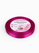 Лента атласная, 10 мм, 23±1 м, пурпурно-фиолетовая №29 - Фото 5