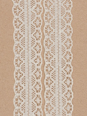 Кружево капроновое, 30 мм ? 10±1 м, молочное (комплект 2 шт)