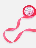 Лента атласная, 20 мм, 23±1 м, неоновая, розовая №14 - Фото 2