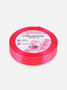 Лента атласная, 20 мм, 23±1 м, неоновая, розовая №14 - Фото 5