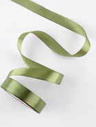 Лента атласная, 20 мм, 23±1 м, зелёная - Фото 2