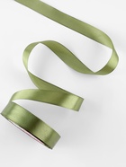 Лента атласная, 20 мм, 23±1 м, зелёная - Фото 3