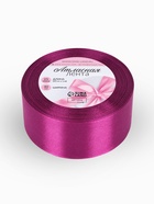 Лента атласная, 40 мм, 23±1 м, пурпурная №29 - Фото 4