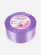 Лента атласная, 40 мм, 23±1 м, сиреневая №21 - Фото 5