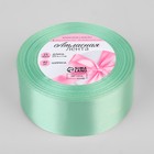 Лента атласная, 40 мм × 23 ± 1 м, цвет нежно-мятный №181 - Фото 2