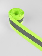 Светоотражающая лента-стропа, 40 мм, 5±1 м, салатовая - Фото 2