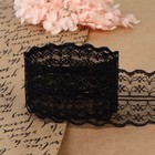 Кружево капроновое, 45 мм × 8.5 ± 1 м, цвет чёрный - Фото 3