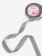 Лента атласная, 20 мм, 23±1 м, тёмно-серая №180 - Фото 2