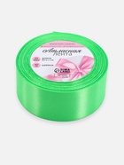 Лента атласная, 40 мм × 23 ± 1 м, цвет зелёный №130 - Фото 4