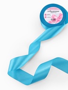 Лента атласная, 40 мм, 23±1 м, ярко-голубая №20 - Фото 1