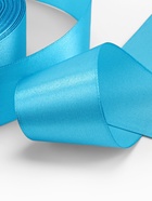 Лента атласная, 40 мм, 23±1 м, ярко-голубая №20 - Фото 3