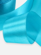 Лента атласная, 40 мм, 23±1 м, голубая №47 - Фото 3