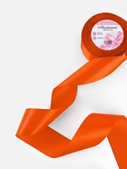 Лента атласная, 50 мм, 23±1 м, оранжевая №164 - Фото 1
