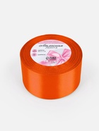 Лента атласная, 50 мм, 23±1 м, оранжевая №164 - Фото 4