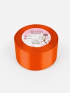 Лента атласная, 50 мм, 23±1 м, оранжевая №164 - Фото 6