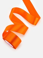 Лента атласная, 50 мм × 23 ± 1 м, цвет ярко-оранжевый №25 - Фото 2