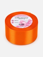 Лента атласная, 50 мм × 23 ± 1 м, цвет ярко-оранжевый №25 - Фото 4