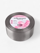 Лента атласная, 40 мм, 23±1 м, серая №60 - Фото 4