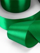 Лента атласная, 50 мм, 23±1 м, зелёная - Фото 4
