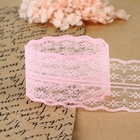 Кружево капроновое, 45 мм, 8.5±1 м, цвет розовый - Фото 3