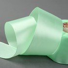 Лента атласная, 50 мм × 23 ± 1 м, цвет нежно-зелёный №50 - Фото 1