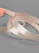 Лента атласная, 10 мм, 23±1 м, бежево-персиковая №07 - Фото 3