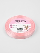 Лента атласная, 10 мм, 23±1 м, розовая №04 - Фото 2