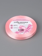 Лента атласная, 10 мм, 23±1 м, розовая №04 - Фото 3