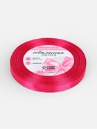 Лента атласная, 10 мм, 23±1 м, ярко-розовая - Фото 5